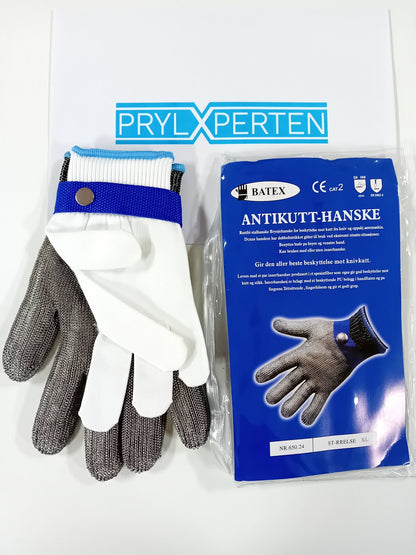 XL 1X Metallhandske rostfritt stål nivå 5 Generic