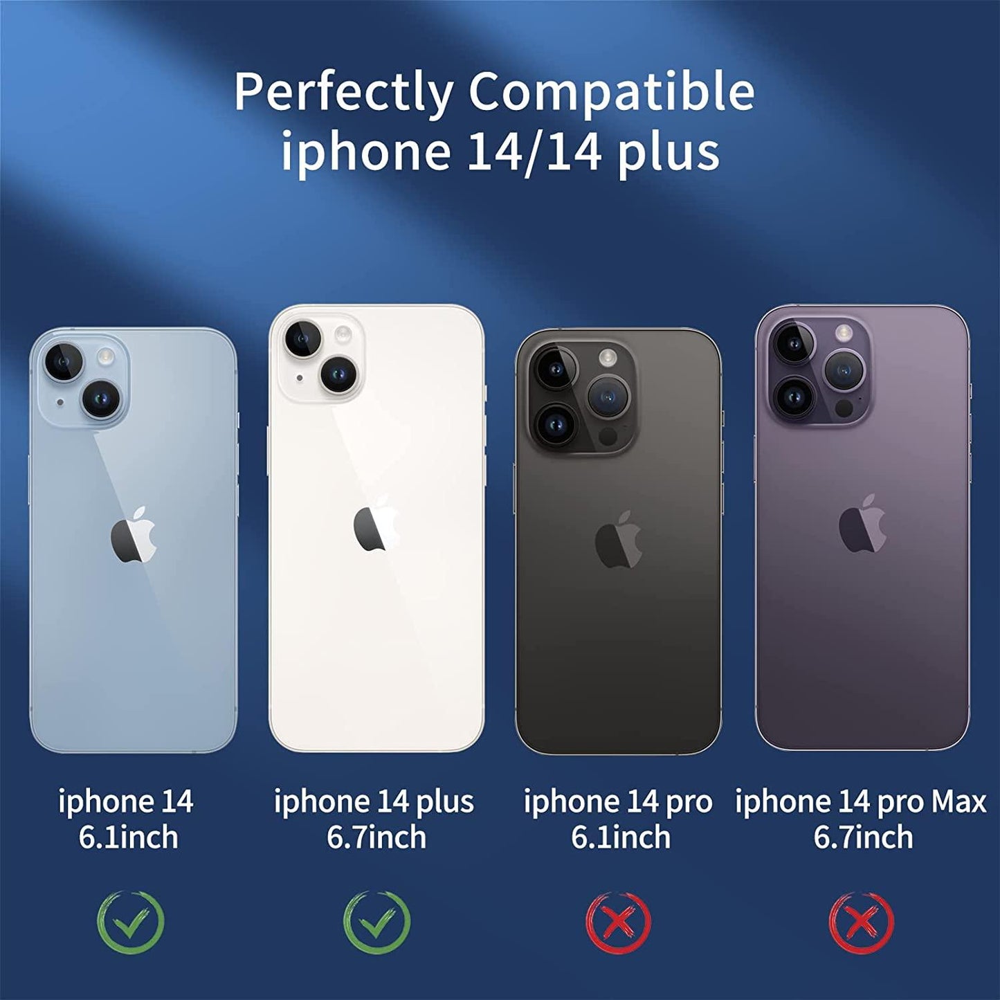 iPhone 14 / iPhone 14 Plus Kamera Linsskydd Generic
